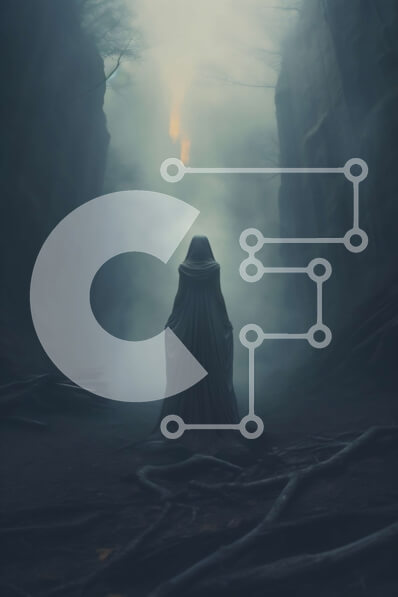 Σετ των 2 Intra Συλλεκτικό Ξύλινο Παζλ Plywood  4mm - Σκοτεινό και Μυστηριώδες Δάσος με Φιγούρα με Κουκούλα Σε Ξύλινο Κουτί - Διαστάσεις: 10x10 cm – 25 κομμάτια