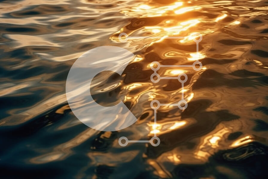 Intra Συλλεκτικό Ξύλινο Παζλ Plywood  4mm - Όμορφη εικόνα ενός χρυσού ήλιου που δύει πάνω από τον ήρεμο ωκεανό με κυματισμούς Σε Ξύλινο Κουτί - Διαστάσεις: 10x10 cm – 25 κομμάτια