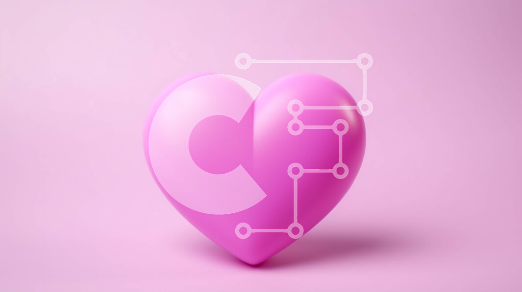 Intra Συλλεκτικό Ξύλινο Παζλ Plywood  4mm - Ροζ αντικείμενο σε σχήμα καρδιάς σε ροζ φόντο με αντίθεση Σε Ξύλινο Κουτί - Διαστάσεις Puzzle: 10x10 cm – 25 κομμάτια