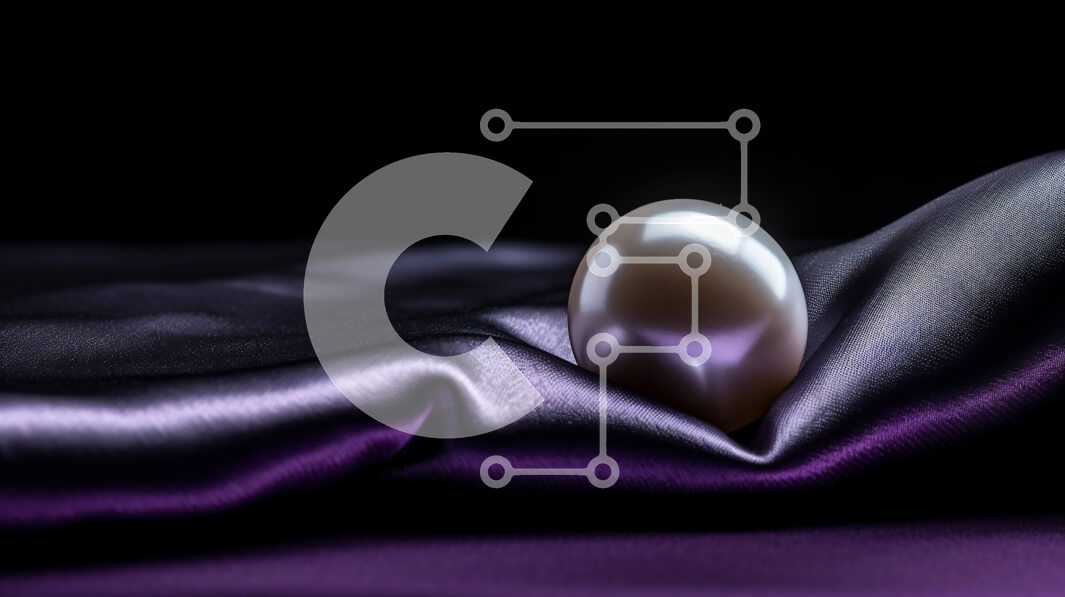 Intra Συλλεκτικό Ξύλινο Παζλ Plywood  4mm - Όμορφη εικόνα ενός λευκού μαργαριταριού σε ένα μωβ σατέν πανί Σε Ξύλινο Κουτί - Διαστάσεις: 10x10 cm – 25 κομμάτια