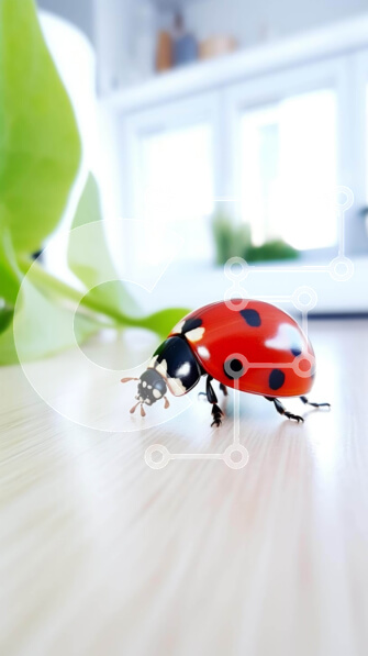 Σετ των 2 Intra Συλλεκτικό Ξύλινο Παζλ Plywood  4mm - Πασχαλίτσα σε ξύλινο πάτωμα σε εσωτερικό χώρο Σε Ξύλινο Κουτί - Διαστάσεις: 10x10 cm – 25 κομμάτια