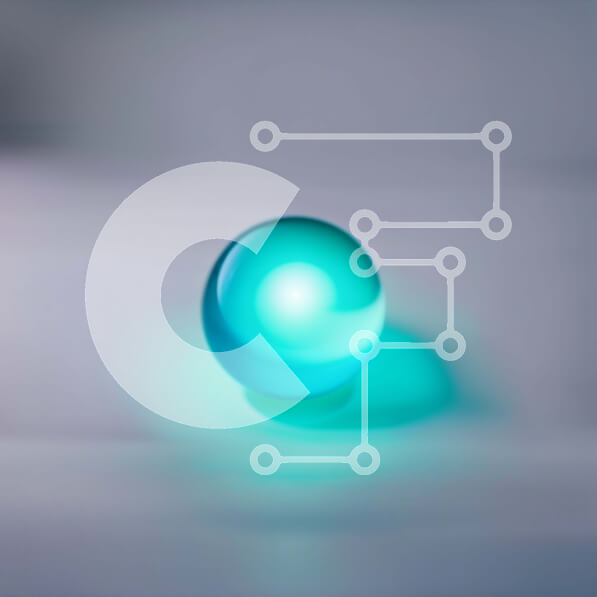 Intra Συλλεκτικό Ξύλινο Παζλ Plywood  4mm - Αφηρημένη εικόνα μιας μπλε λαμπερής σφαίρας σε μια λευκή επιφάνεια Σε Ξύλινο Κουτί - Διαστάσεις Puzzle: 10x10 cm – 25 κομμάτια