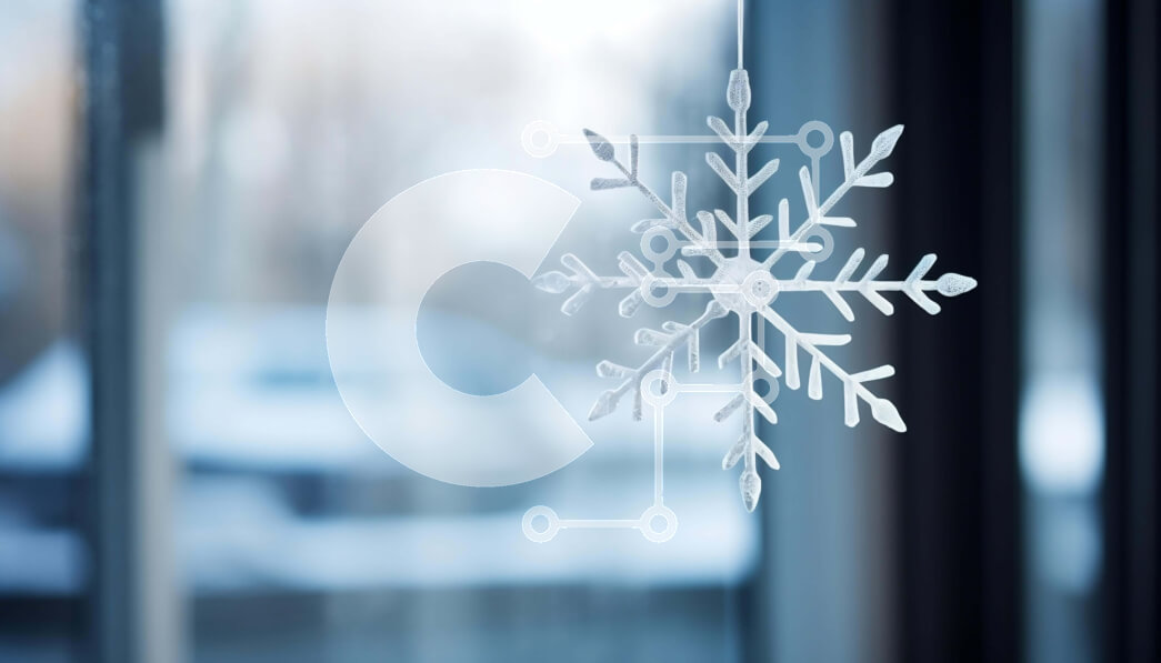 Intra Συλλεκτικό Ξύλινο Παζλ Plywood  4mm - Κομψή νιφάδα χιονιού που κρέμεται από το περβάζι του παραθύρου Σε Ξύλινο Κουτί - Διαστάσεις Puzzle: 10x10 cm – 25 κομμάτια