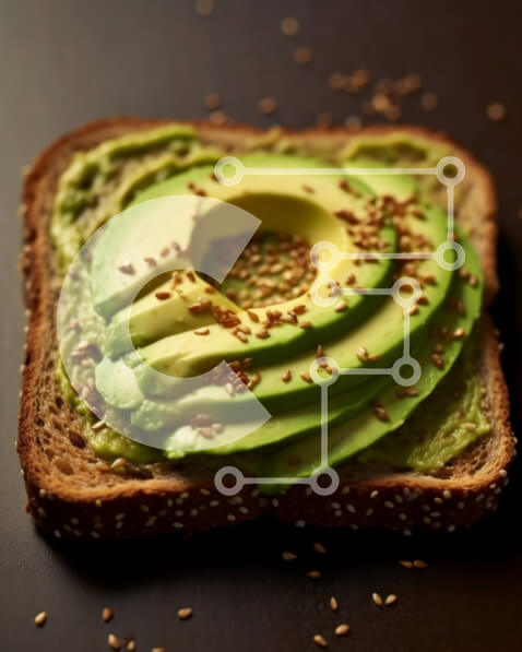 Σετ των 2 Intra Συλλεκτικό Ξύλινο Παζλ Plywood  4mm - Νόστιμη φέτα τοστ αβοκάντο με σουσάμι Σε Ξύλινο Κουτί - Διαστάσεις: 10x10 cm – 25 κομμάτια