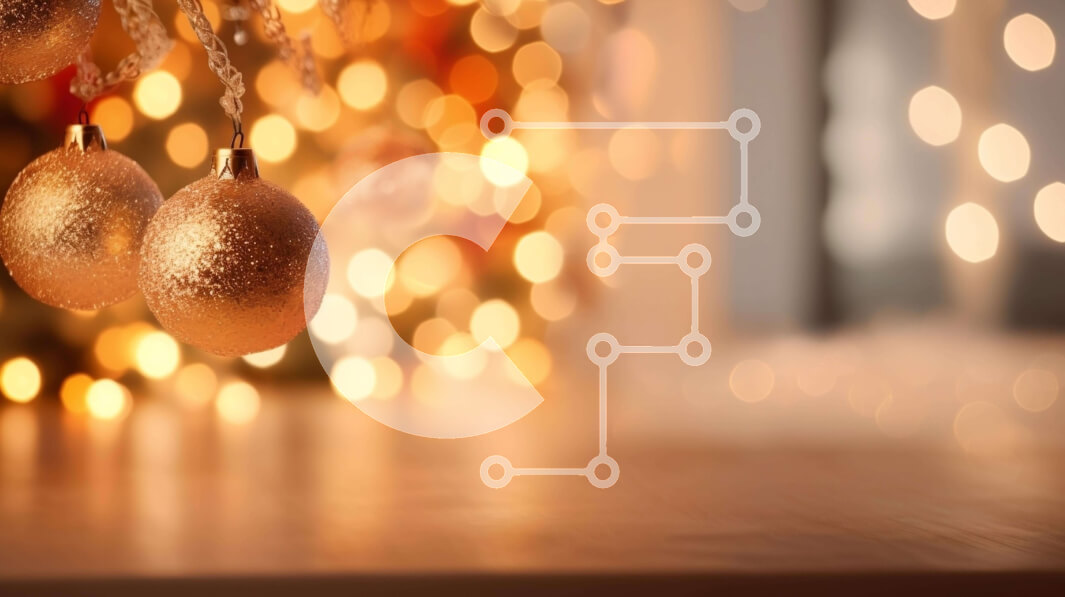 Intra Συλλεκτικό Ξύλινο Παζλ Plywood  4mm - Χρυσά στολίδια που κρέμονται σε κλαδί δέντρου με φωτιζόμενο παράθυρο Σε Ξύλινο Κουτί - Διαστάσεις: 10x10 cm – 25 κομμάτια