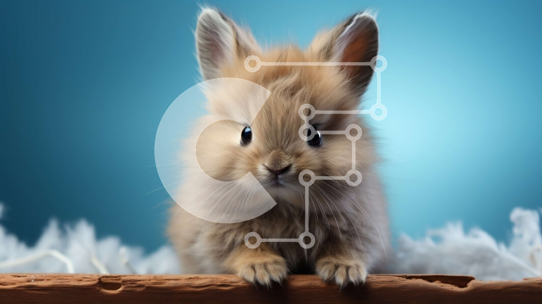 Intra Συλλεκτικό Ξύλινο Παζλ Plywood  4mm - Χαριτωμένο καφέ κουνέλι σε ξύλινη επιφάνεια με φτερά Σε Ξύλινο Κουτί - Διαστάσεις: 10x10 cm – 25 κομμάτια