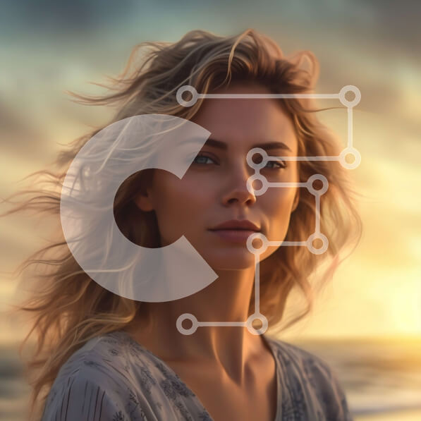 Intra Συλλεκτικό Ξύλινο Παζλ Plywood  4mm - Γαλήνια εικόνα μιας γυναίκας στην παραλία στο ηλιοβασίλεμα Σε Ξύλινο Κουτί - Διαστάσεις Puzzle: 10x10 cm – 25 κομμάτια