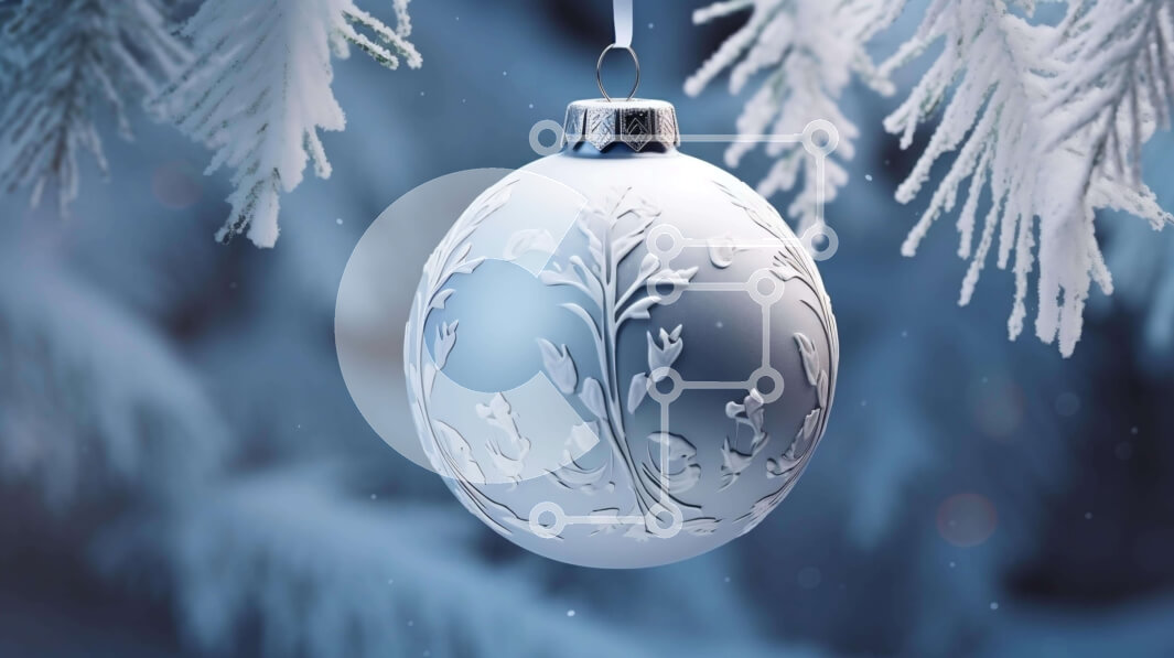 Intra Συλλεκτικό Ξύλινο Παζλ Plywood  4mm - Χριστουγεννιάτικο στολίδι που κρέμεται από χιονισμένο κλαδί δέντρου Σε Ξύλινο Κουτί - Διαστάσεις: 10x10 cm – 25 κομμάτια