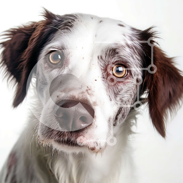 Intra Συλλεκτικό Ξύλινο Παζλ Plywood  4mm - Αξιολάτρευτος σκύλος με βρεγμένο πρόσωπο και μεγάλα καστανά μάτια Σε Ξύλινο Κουτί - Διαστάσεις: 10x10 cm – 25 κομμάτια