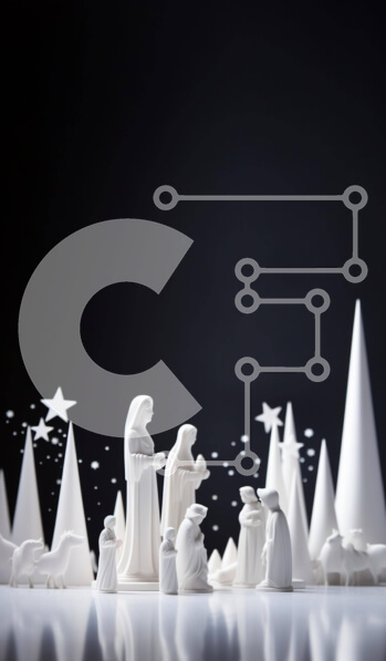 Intra Συλλεκτικό Ξύλινο Παζλ Plywood  4mm - Σκηνή Λευκής Γέννησης με τον Ιησού, τη Μαρία, τον Ιωσήφ και τους Σοφούς Σε Ξύλινο Κουτί - Διαστάσεις Puzzle: 10x10 cm – 25 κομμάτια