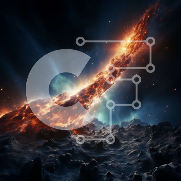 Intra Συλλεκτικό Ξύλινο Παζλ Plywood  4mm - Εκπληκτική εικόνα ενός λαμπερού ουράνιου σώματος σε ένα μυστηριώδες τοπίο Σε Ξύλινο Κουτί - Διαστάσεις Puzzle: 10x10 cm – 25 κομμάτια