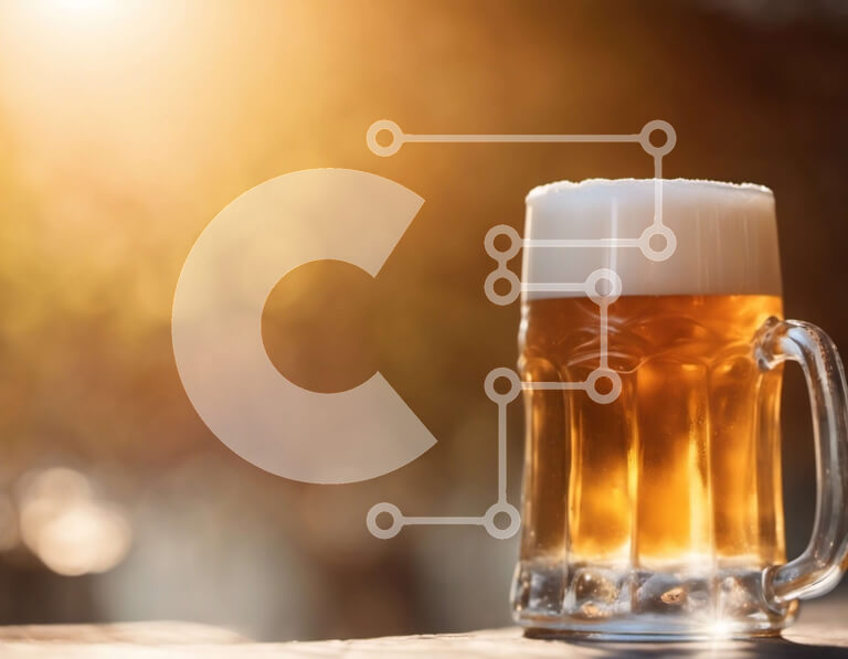 Σετ των 2 Intra Συλλεκτικό Ξύλινο Παζλ Plywood  4mm - Κούπα μπύρας σε ξύλινο τραπέζι με φως του ήλιου Σε Ξύλινο Κουτί - Διαστάσεις: 10x10 cm – 25 κομμάτια