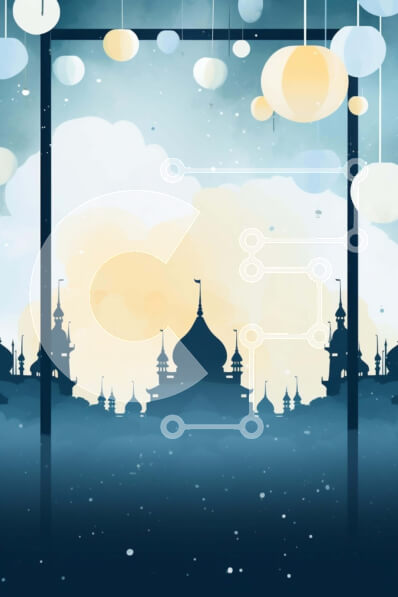 Intra Συλλεκτικό Ξύλινο Παζλ Plywood  4mm - Αφηρημένο αστικό τοπίο με κρεμαστά φανάρια Σε Ξύλινο Κουτί - Διαστάσεις Puzzle: 10x10 cm – 25 κομμάτια