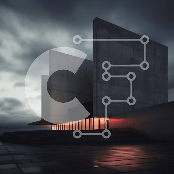 Intra Συλλεκτικό Ξύλινο Παζλ Plywood  4mm - Σύγχρονο κτήριο που φωτίζεται με κόκκινα φώτα τη νύχτα Σε Ξύλινο Κουτί - Διαστάσεις Puzzle: 10x10 cm – 25 κομμάτια