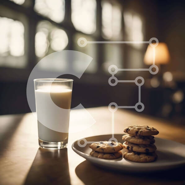 Σετ των 2 Intra Συλλεκτικό Ξύλινο Παζλ Plywood  4mm - Γάλα και μπισκότα με άδειο πιάτο και λάμπα Σε Ξύλινο Κουτί - Διαστάσεις: 10x10 cm – 25 κομμάτια