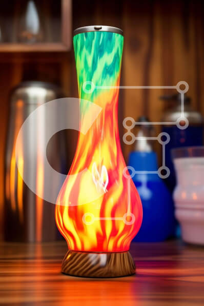 Intra Συλλεκτικό Ξύλινο Παζλ Plywood  4mm - Πολύχρωμος διαχύτης αρωματοθεραπείας στο ράφι με μπουκάλια και κούπες Σε Ξύλινο Κουτί - Διαστάσεις Puzzle: 10x10 cm – 25 κομμάτια