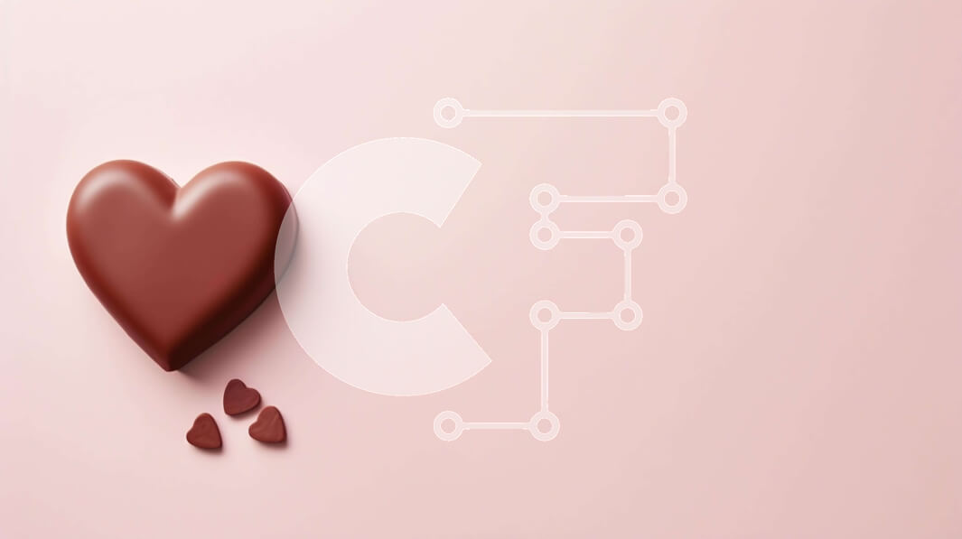 Intra Συλλεκτικό Ξύλινο Παζλ Plywood  4mm - Ρομαντική μπάρα σοκολάτας σε σχήμα καρδιάς σε ροζ φόντο Σε Ξύλινο Κουτί - Διαστάσεις Puzzle: 10x10 cm – 25 κομμάτια