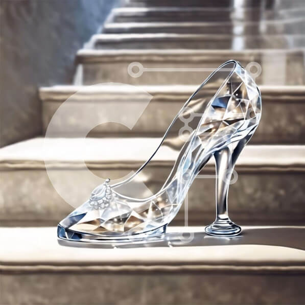 Intra Συλλεκτικό Ξύλινο Παζλ Plywood  4mm - Τοποθέτηση Τέχνης με γυάλινο ψηλοτάκουνο σε σκάλες Σε Ξύλινο Κουτί - Διαστάσεις Puzzle: 10x10 cm – 25 κομμάτια