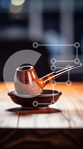 Intra Συλλεκτικό Ξύλινο Παζλ Plywood  4mm - Vintage ξύλινος σωλήνας με μπολ και πιατάκι Σε Ξύλινο Κουτί - Διαστάσεις: 10x10 cm – 25 κομμάτια