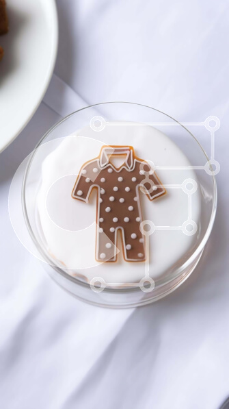 Intra Συλλεκτικό Ξύλινο Παζλ Plywood  4mm - Περίτεχνα διακοσμημένο κέικ και επιδόρπια σε γυάλινο πιάτο Σε Ξύλινο Κουτί - Διαστάσεις: 10x10 cm – 25 κομμάτια