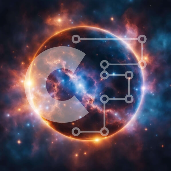 Intra Συλλεκτικό Ξύλινο Παζλ Plywood  4mm - Φωτεινό αστέρι στο διάστημα που περιβάλλεται από αστέρια Σε Ξύλινο Κουτί - Διαστάσεις Puzzle: 10x10 cm – 25 κομμάτια