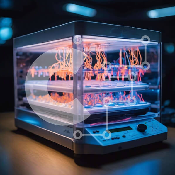 Intra Συλλεκτικό Ξύλινο Παζλ Plywood  4mm - Γυάλινη θήκη με καλώδια και φώτα LED Σε Ξύλινο Κουτί - Διαστάσεις Puzzle: 10x10 cm – 25 κομμάτια