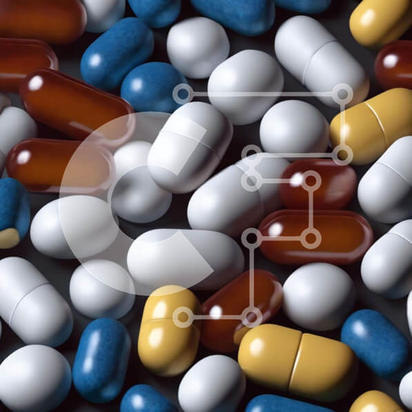 Intra Συλλεκτικό Ξύλινο Παζλ Plywood  4mm - Ζωηρόχρωμες κάψουλες χαπιών στοιβάζονται Σε Ξύλινο Κουτί - Διαστάσεις Puzzle: 10x10 cm – 25 κομμάτια