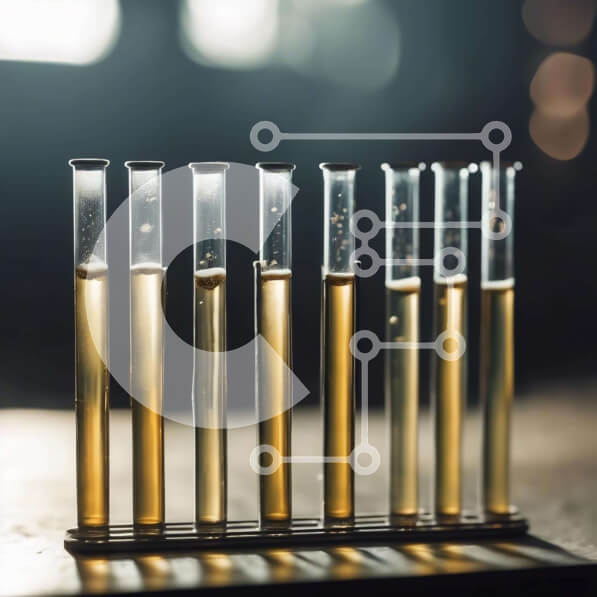 Intra Συλλεκτικό Ξύλινο Παζλ Plywood  4mm - Δοκιμαστικοί σωλήνες με διαφορετικά υγρά για επιστημονική έρευνα Σε Ξύλινο Κουτί - Διαστάσεις Puzzle: 10x10 cm – 25 κομμάτια