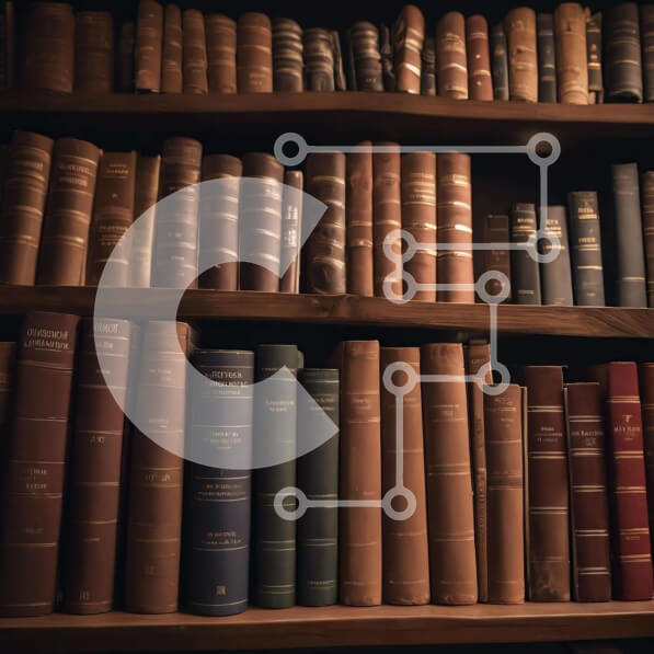 Intra Συλλεκτικό Ξύλινο Παζλ Plywood  4mm - Vintage Ξύλινο ράφι με παλιά βιβλία Σε Ξύλινο Κουτί - Διαστάσεις Puzzle: 10x10 cm – 25 κομμάτια