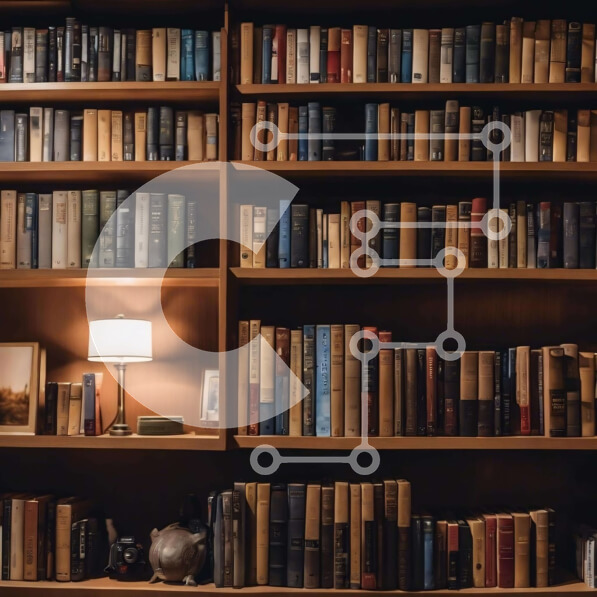 Intra Συλλεκτικό Ξύλινο Παζλ Plywood  4mm - Μεγάλη βιβλιοθήκη γεμάτη βιβλία και φωτιστικό Σε Ξύλινο Κουτί - Διαστάσεις Puzzle: 10x10 cm – 25 κομμάτια