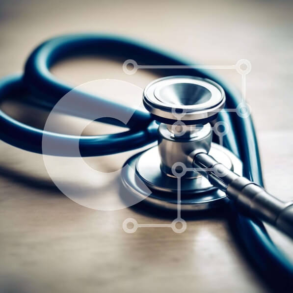 Intra Συλλεκτικό Ξύλινο Παζλ Plywood  4mm - Ιατρικό στηθοσκόπιο και εργαλεία σε ξύλινο τραπέζι Σε Ξύλινο Κουτί - Διαστάσεις Puzzle: 10x10 cm – 25 κομμάτια