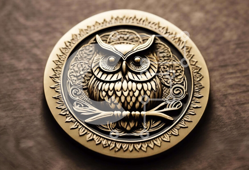 Intra Συλλεκτικό Ξύλινο Παζλ Plywood  4mm - Περίπλοκη διακοσμητική κουκουβάγια στο κλαδί Σε Ξύλινο Κουτί - Διαστάσεις: 10x10 cm – 25 κομμάτια