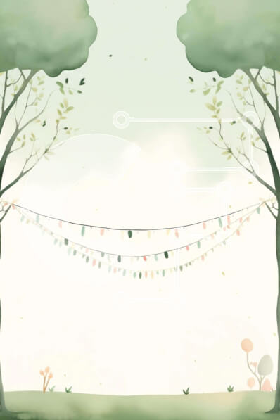 Σετ των 2 Intra Συλλεκτικό Ξύλινο Παζλ Plywood  4mm - Γραφικό τοπίο με δέντρα και φώτα χορδών Σε Ξύλινο Κουτί - Διαστάσεις: 10x10 cm – 25 κομμάτια