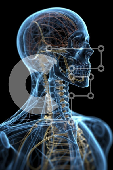 Intra Συλλεκτικό Ξύλινο Παζλ Plywood  4mm - Λεπτομερής τρισδιάστατη απόδοση ενός ανθρώπινου κρανίου με ορατό εγκέφαλο Σε Ξύλινο Κουτί - Διαστάσεις Puzzle: 10x10 cm – 25 κομμάτια