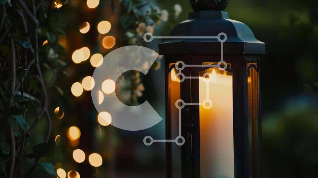 Intra Συλλεκτικό Ξύλινο Παζλ Plywood  4mm - Φανάρι που φωτίζεται το βράδυ με τα φώτα γύρω Σε Ξύλινο Κουτί - Διαστάσεις: 10x10 cm – 25 κομμάτια