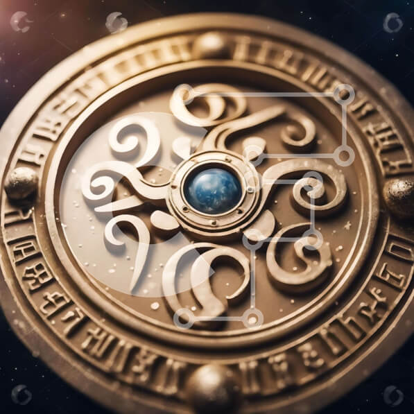 Intra Συλλεκτικό Ξύλινο Παζλ Plywood  4mm - Περίπλοκο χρυσό νόμισμα με επιγραφές και σύμβολα Σε Ξύλινο Κουτί - Διαστάσεις: 10x10 cm – 25 κομμάτια