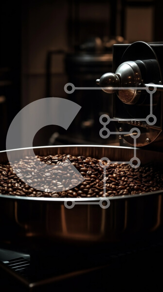 Intra Συλλεκτικό Ξύλινο Παζλ Plywood  4mm - Εκπληκτική κοντινή λήψη μύλος καφέ με φρεσκοψημένους κόκκους καφέ Σε Ξύλινο Κουτί - Διαστάσεις: 10x10 cm – 25 κομμάτια