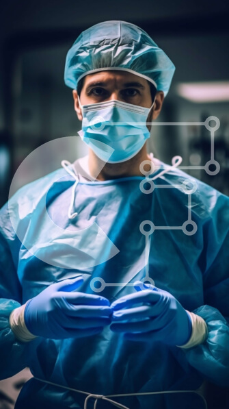 Intra Συλλεκτικό Ξύλινο Παζλ Plywood  4mm - Επαγγελματίας Ιατρός που πραγματοποιεί χειρουργική επέμβαση σε αποστειρωμένο χειρουργείο Σε Ξύλινο Κουτί - Διαστάσεις Puzzle: 10x10 cm – 25 κομμάτια