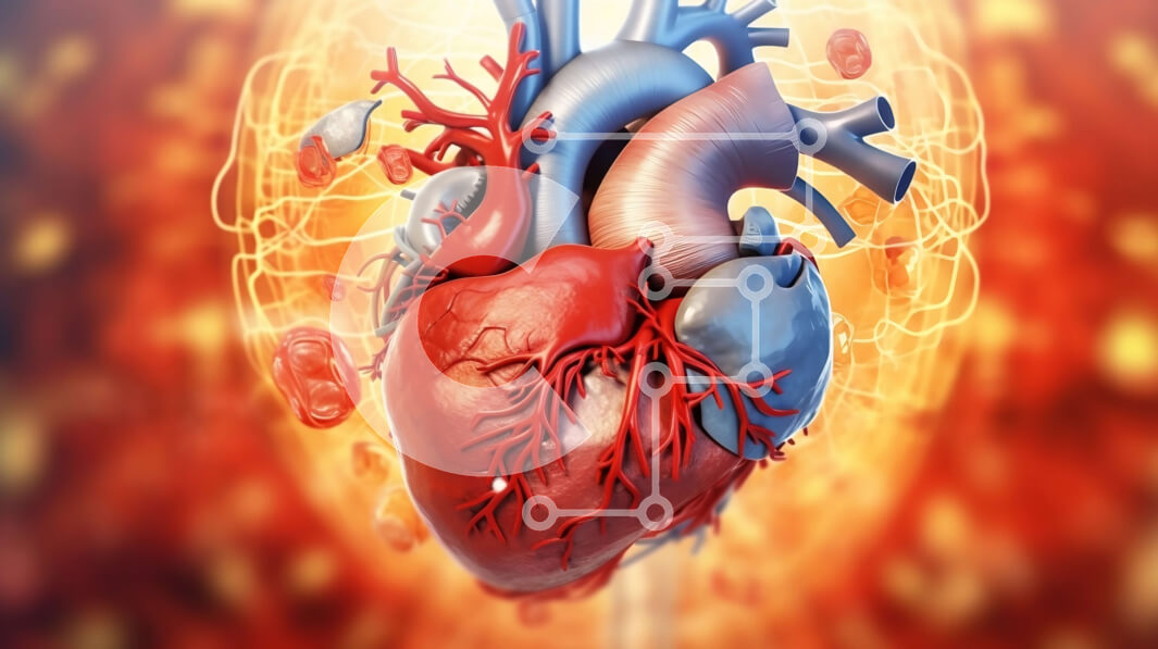 Intra Συλλεκτικό Ξύλινο Παζλ Plywood  4mm - Λεπτομερής εικόνα της ανθρώπινης καρδιάς με τους τέσσερις θαλάμους και τα γύρω όργανα Σε Ξύλινο Κουτί - Διαστάσεις Puzzle: 10x10 cm – 25 κομμάτια