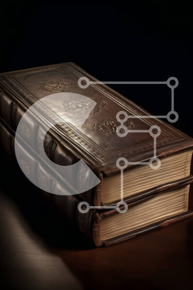 Intra Συλλεκτικό Ξύλινο Παζλ Plywood  4mm - Κομψό καφέ δερμάτινο βιβλίο με περίπλοκα σχέδια εξωφύλλων και χρυσές σελίδες Σε Ξύλινο Κουτί - Διαστάσεις: 10x10 cm – 25 κομμάτια