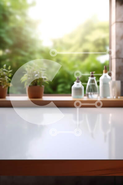 Intra Συλλεκτικό Ξύλινο Παζλ Plywood  4mm - Πάγκος κουζίνας με νεροχύτη και προϊόντα καθαρισμού Σε Ξύλινο Κουτί - Διαστάσεις Puzzle: 10x10 cm – 25 κομμάτια