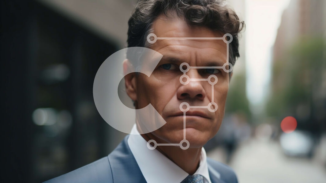 Intra Συλλεκτικό Ξύλινο Παζλ Plywood  4mm - Σοβαρό άτομο με κοστούμι και δεσμό στην οδό πόλεων Στοκ Φωτογραφία Σε Ξύλινο Κουτί - Διαστάσεις Puzzle: 10x10 cm – 25 κομμάτια