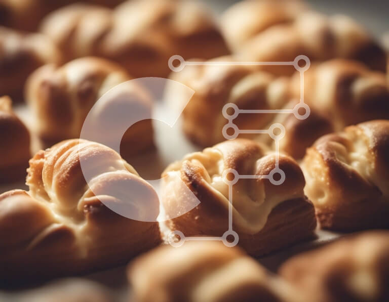 Σετ των 2 Intra Συλλεκτικό Ξύλινο Παζλ Plywood  4mm - Σύνθεση ζαχαροπλαστικής σε σχήμα καρδιάς Σε Ξύλινο Κουτί - Διαστάσεις: 10x10 cm – 25 κομμάτια