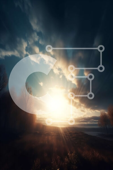 Σετ των 2 Intra Συλλεκτικό Ξύλινο Παζλ Plywood  4mm - Όμορφο ηλιοβασίλεμα πάνω από ένα αγροτικό τοπίο - Φωτογραφία Αρχείου Σε Ξύλινο Κουτί - Διαστάσεις: 10x10 cm – 25 κομμάτια