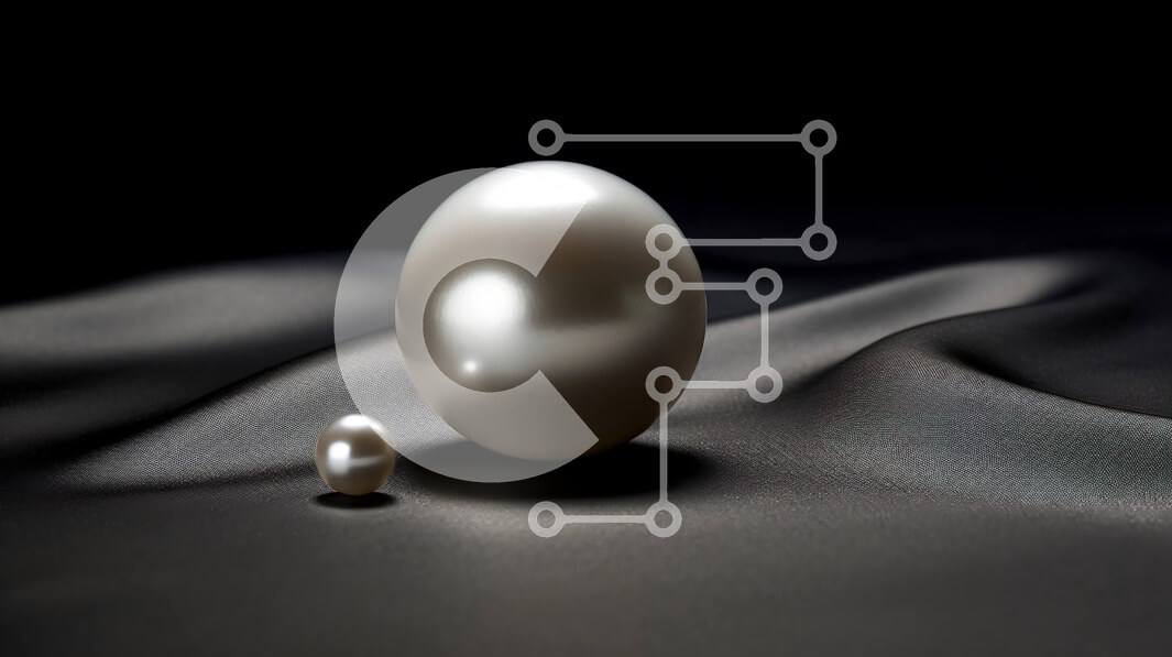 Intra Συλλεκτικό Ξύλινο Παζλ Plywood  4mm - Όμορφη εικόνα ενός ενιαίου μαργαριταριού σε μαύρο φόντο Σε Ξύλινο Κουτί - Διαστάσεις: 10x10 cm – 25 κομμάτια