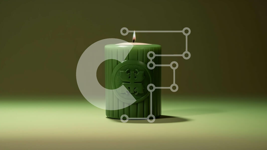 Intra Συλλεκτικό Ξύλινο Παζλ Plywood  4mm - Πράσινο κερί με το λογότυπο - Φωτογραφία Αρχείου Σε Ξύλινο Κουτί - Διαστάσεις: 10x10 cm – 25 κομμάτια