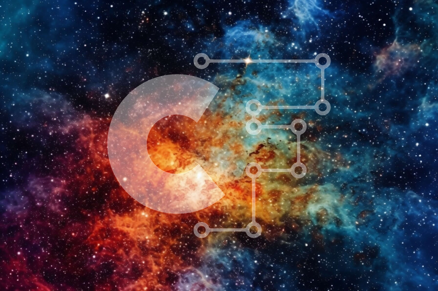 Intra Συλλεκτικό Ξύλινο Παζλ Plywood  4mm - Όμορφη εικόνα ενός νεφελώματος στο διάστημα με φωτεινά χρώματα και αστέρια Σε Ξύλινο Κουτί - Διαστάσεις: 10x10 cm – 25 κομμάτια