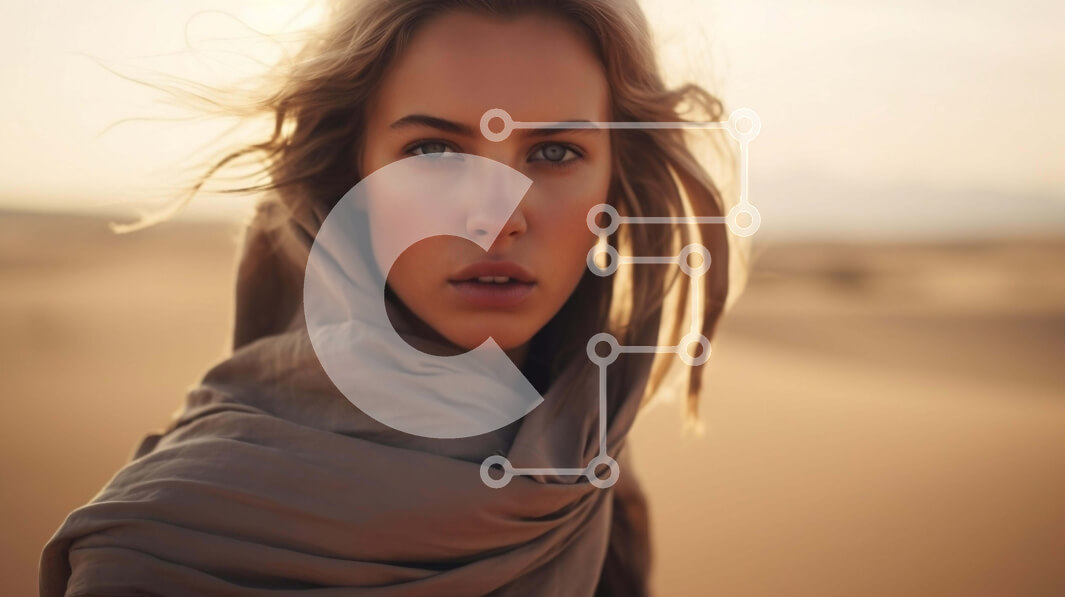 Intra Συλλεκτικό Ξύλινο Παζλ Plywood  4mm - Πορτρέτο μιας γυναίκας στην έρημο Σε Ξύλινο Κουτί - Διαστάσεις Puzzle: 10x10 cm – 25 κομμάτια