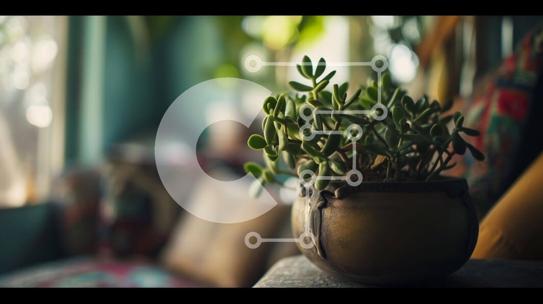 Intra Συλλεκτικό Ξύλινο Παζλ Plywood  4mm - Φυτό εσωτερικού χώρου ως διακόσμηση σπιτιού Σε Ξύλινο Κουτί - Διαστάσεις Puzzle: 10x10 cm – 25 κομμάτια