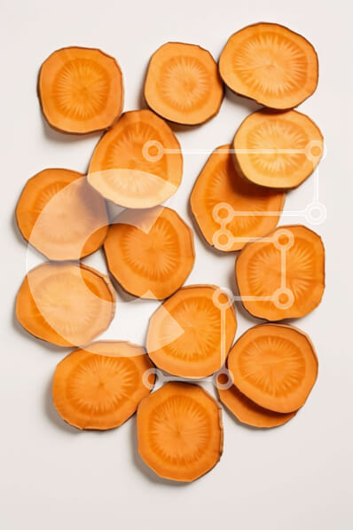 Σετ των 2 Intra Συλλεκτικό Ξύλινο Παζλ Plywood  4mm - Ζωντανά και φρέσκα καρότα σε φέτες Σε Ξύλινο Κουτί - Διαστάσεις: 10x10 cm – 25 κομμάτια